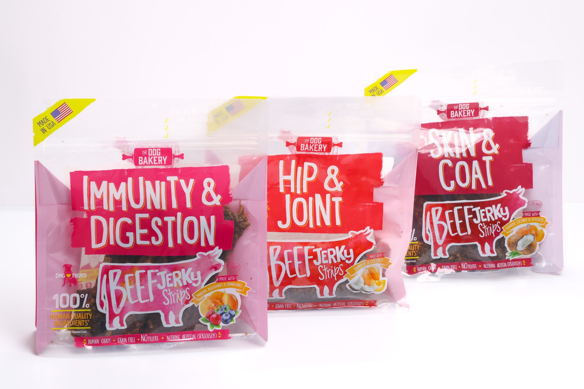 Beef Skin and Coat Jerky Strips Dog Treats - 10 oz