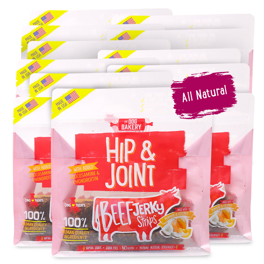 Beef Hip & Joint Jerky Strips Dog Treats - 10 oz