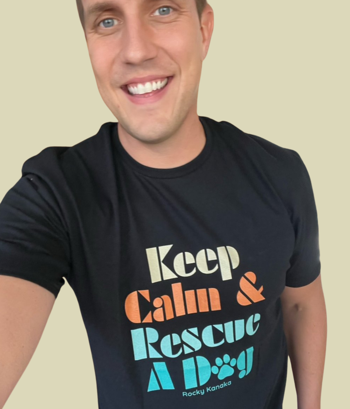 Keep Calm & Rescue A Dog - Short-Sleeve Unisex T-Shirt
