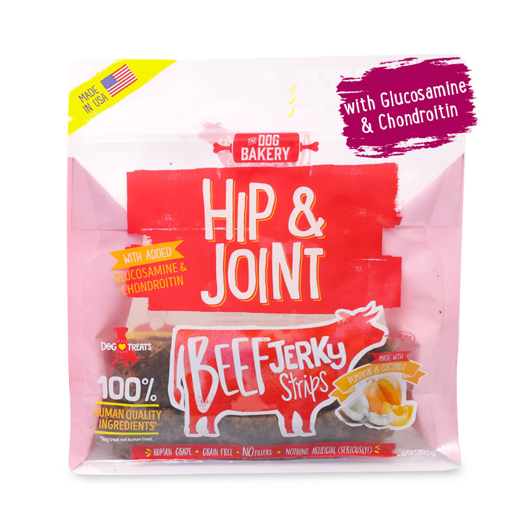 Beef Hip &amp; Joint Jerky Strips Dog Treats - 10 oz