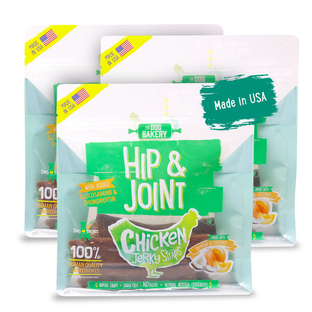 Chicken Hip &amp; Joint Jerky Strips Dog Treats - 10 oz