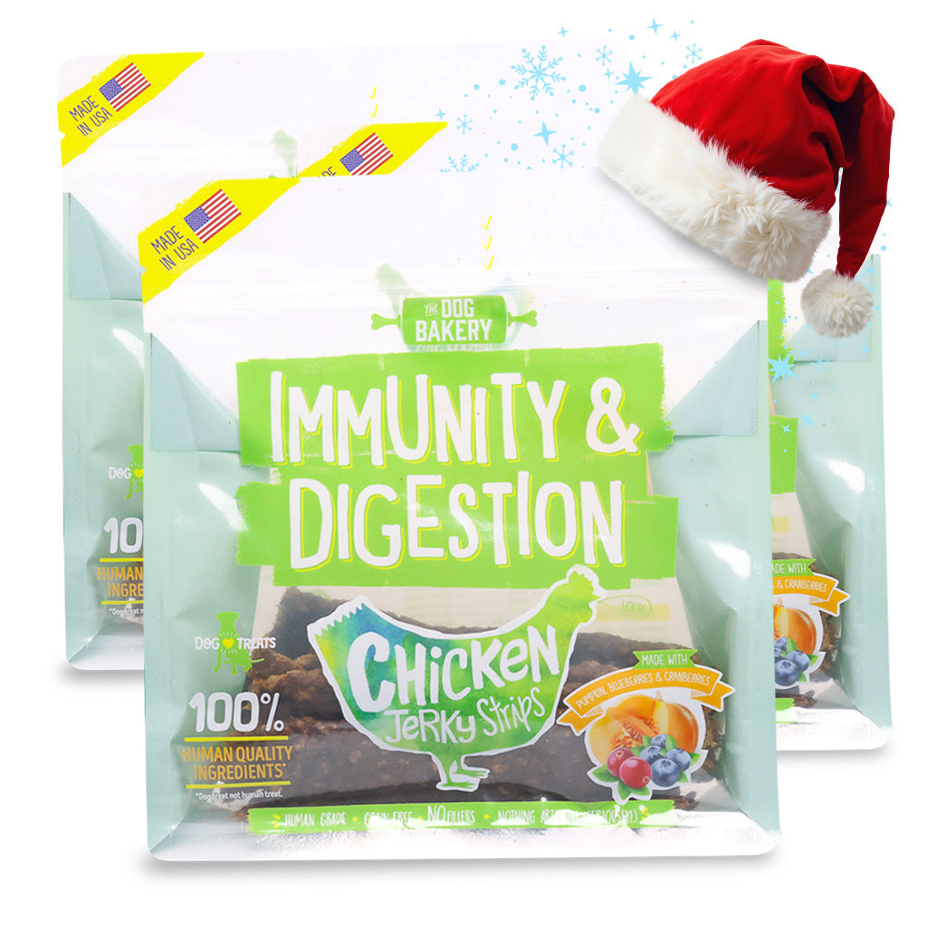 Chicken Immunity &amp; Digestion Jerky Strips Dog Treats - 10 oz