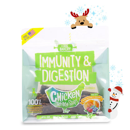 Chicken Immunity &amp; Digestion Jerky Strips Dog Treats - 10 oz