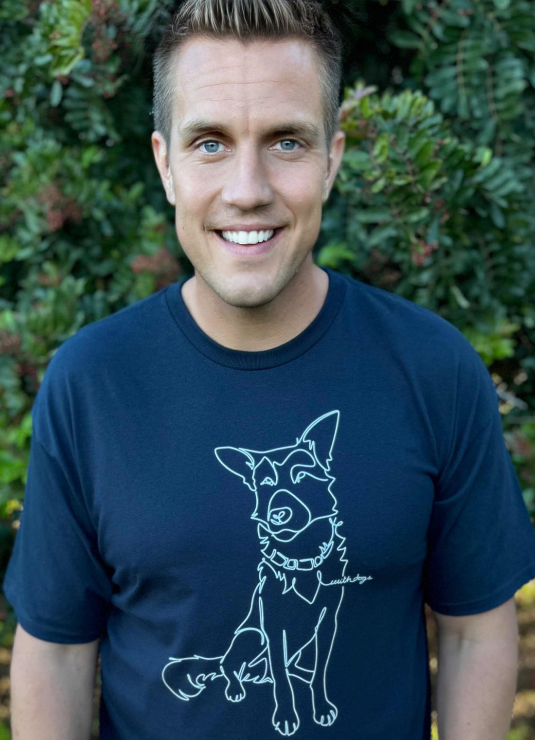 Sitting With Dogs [WANG] Unisex t-shirt (dark)