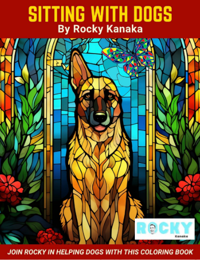Sitting With Dogs Coloring Pages