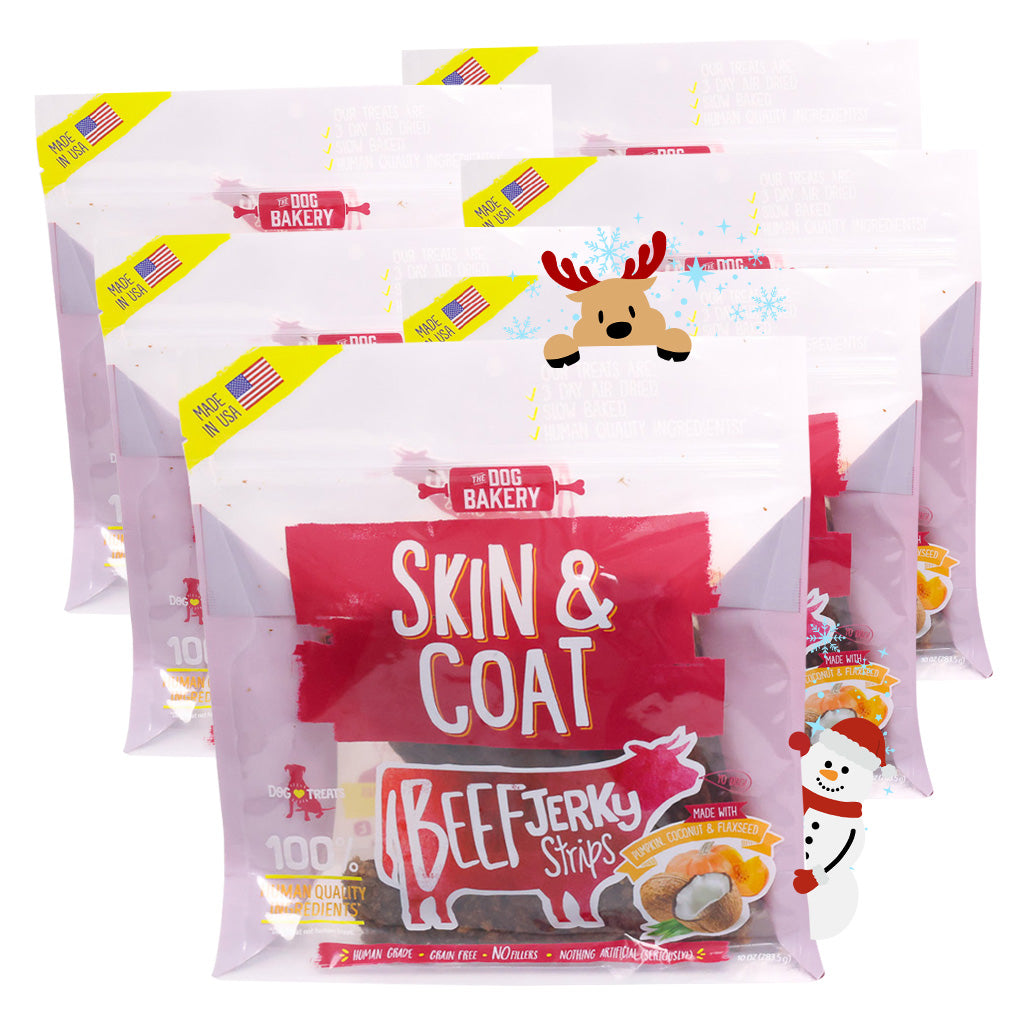 Beef Skin and Coat Jerky Strips Dog Treats - 10 oz