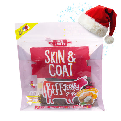 Beef Skin and Coat Jerky Strips Dog Treats - 10 oz