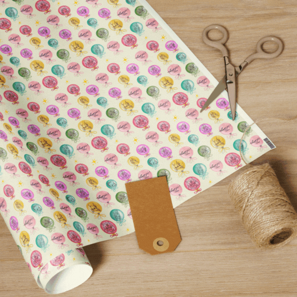 Ornament Wrapping Paper Sitting with Dogs