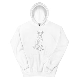 Sitting With Dogs [Shadow Moon] Unisex Hoodie