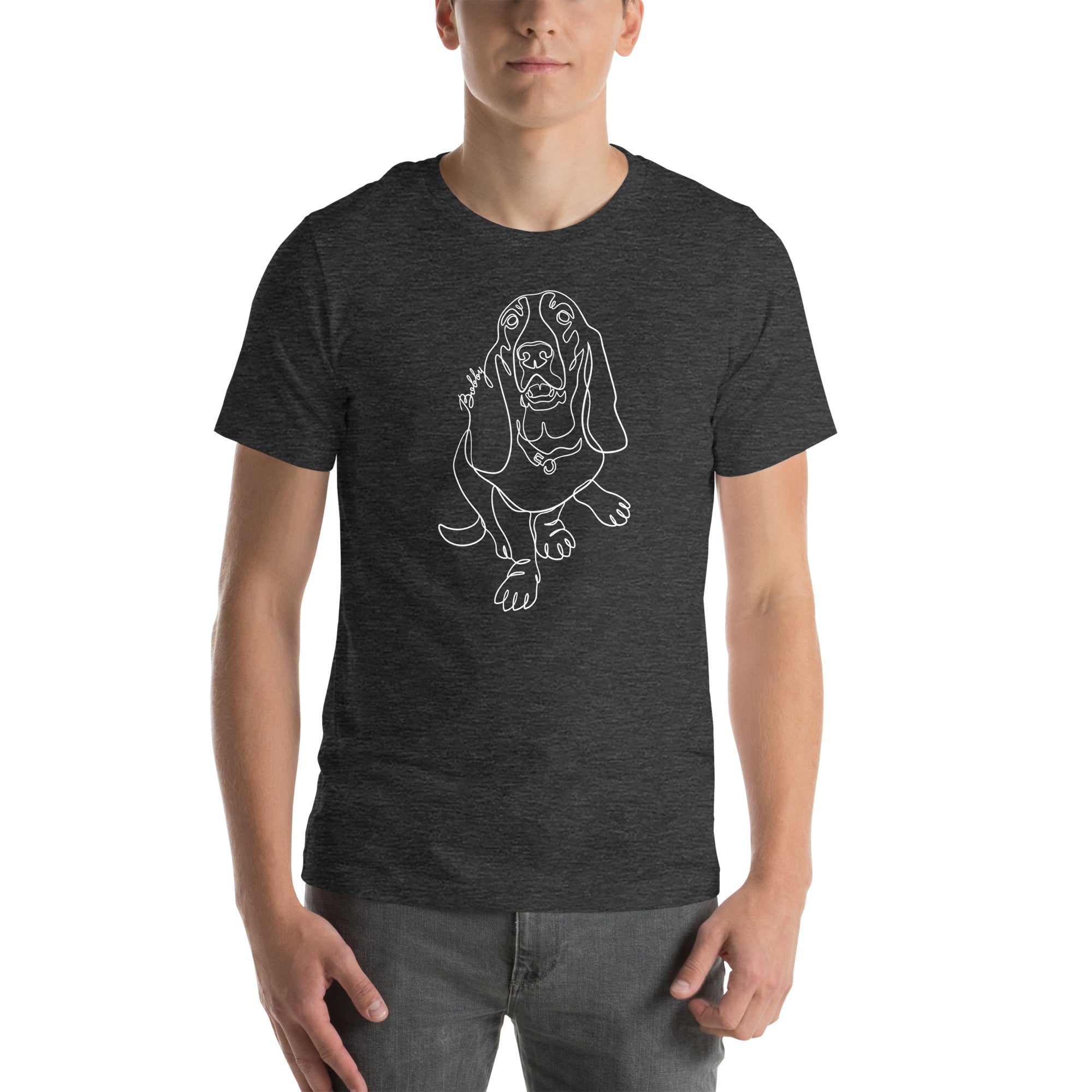 Sitting with Dogs [Bobby] Unixsex t-Shirt – RockyKanaka