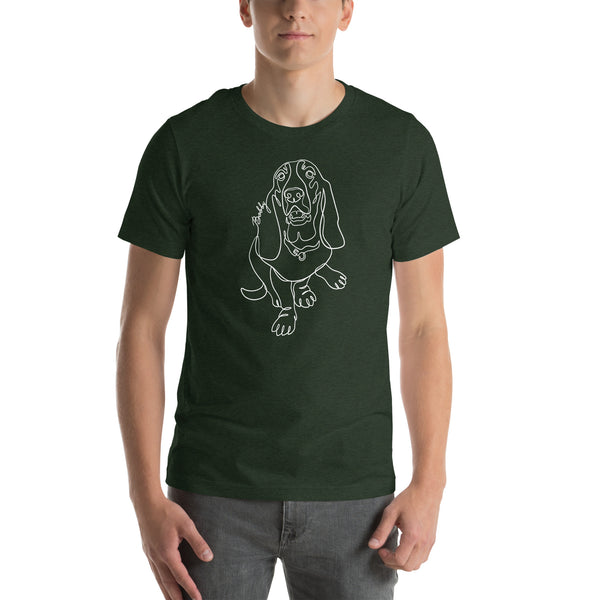 Sitting with Dogs [Bobby] Unixsex t-Shirt – RockyKanaka