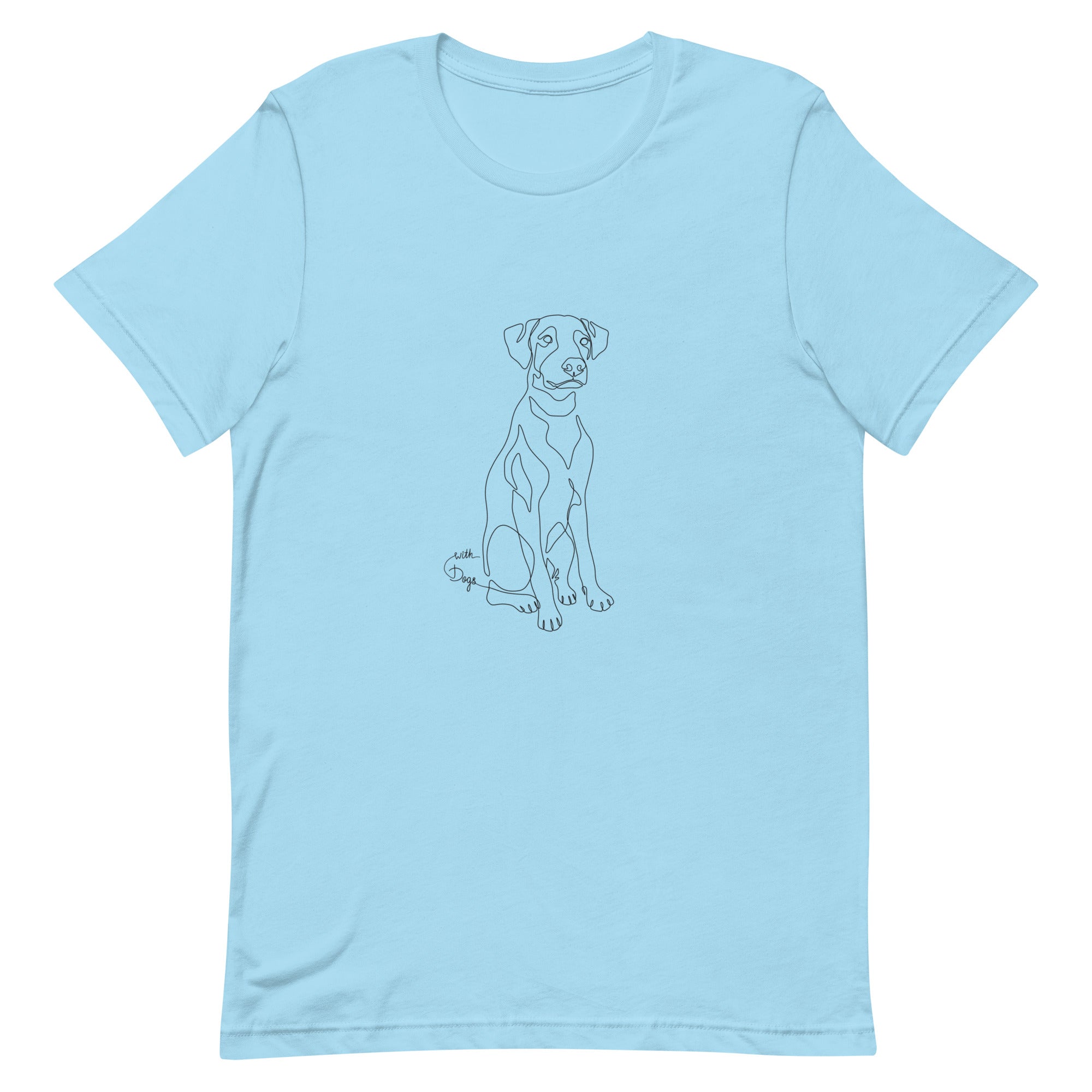 Sitting With Dogs [Shadow Moon] Unisex t-shirt