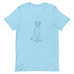 Sitting With Dogs Unisex t-shirt