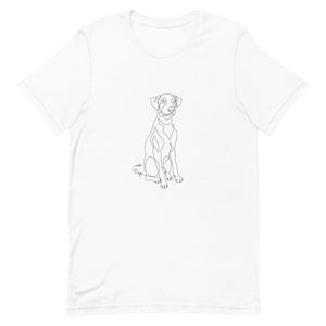 Sitting With Dogs Unisex t-shirt