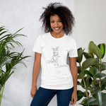 Sitting With Dogs [WANG] Unisex t-shirt light
