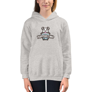 Puppuccino Time Kids Hoodie by Rocky Kanaka